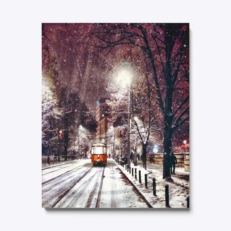 Sofia, Bulgaria - Tram in winter